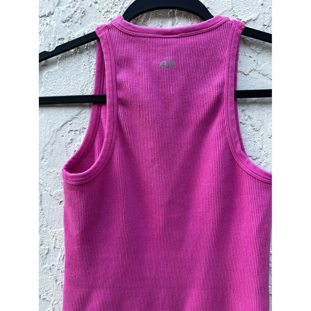 Alo Yoga  Ribbed Tank Mini Dress Womens Small Racerback